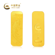 中国黄金9999鱼跃龙门金条7g