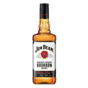 金宾（Jim Beam）占边波本波旁威士忌 美国洋酒柠檬沙瓦嗨棒可乐桶 大金宾大占边 金宾白占边750ml