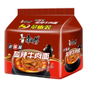 PLUS会员、限地区：康师傅 方便面 经典老陈醋酸辣牛肉 五连包 85*5包