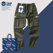 超级补贴：NASA GAVK 春秋纯棉休闲男生工装裤休闲裤 多色可选
