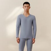 THREEGUN 三枪 男士秋衣秋裤套装 22063D3