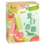 明治（meiji）芝芝西柚、芝芝葡萄雪糕 46g*10支