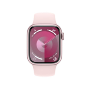 Apple Watch Series 9 智能手表GPS + 蜂窝款41毫米粉色铝金属表壳亮粉色运动型表带S/M 电话手表MRJP3CH/A