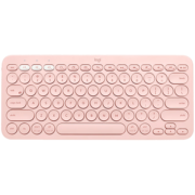 罗技（Logitech）K380蓝牙键盘无线办公商务多设备便携超薄女生键盘平板手机笔记本iPad键盘 K380 粉色