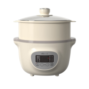 小熊（Bear）电炖锅 1.6L 电炖盅 煲汤炖汤锅 婴儿煮粥锅 隔水炖锅 熬粥燕窝锅 陶瓷电砂锅 【三胆】1.6L配蒸笼 DDZ-D16J3