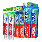 高露洁（Colgate）家庭超值套装6支840g（舒爽120g×2小苏打120g×2冰爽薄荷180g×2）