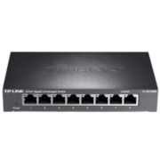 TP-LINK普联 8口百兆千兆交换机网络分线器分流器企业级交换器 TL-SG1008D 8口千兆即插即用