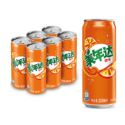 PLUS会员：美年达 330ml*6听
