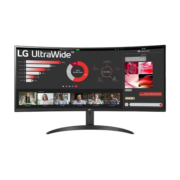 LG 34WR50QC-B 34英寸 准4K 100Hz  HDR 21:9超宽曲面电竞带鱼屏显示器 商务办公 超清电脑显示屏幕