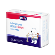 露安适（Lelch）纯净系列纸尿裤（原体育之星）日夜分护宝宝尿不湿婴儿纸尿裤 夜用L26片（9-14kg）