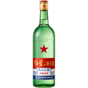 红星北京二锅头 大二56度 清香型高度白酒 怀柔产地 纯粮食光瓶口粮酒 750ml*4瓶装