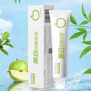 皎洁 清新四周美白牙膏 青苹果味90g*2支