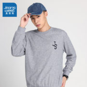 真维斯 男装 春秋款圆领长袖卫衣 JW 浅花灰2085 180/100A/L