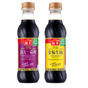 京喜：海天特级金标生抽500ml*1瓶+一品鲜酱油500ml*1瓶