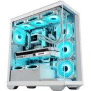 鑫谷（Segotep）无界1（白色）无立柱海景房机箱 ATX270°广角玻璃侧透 顶置360水冷位 台式游戏电脑主机箱
