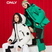 ONLY冬季新款90白鸭绒保暖百搭宽松短款羽绒服女|122423047 A43 奶油白色NEW CREAM 160/80A/S