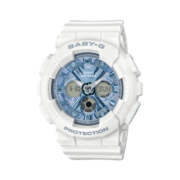 卡西欧（CASIO）手表女生日礼物学生手表G-SHOCK和BABY-G系列运动石英日韩表 BA-130-7A2金属海蓝款