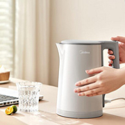 Midea 美的 304不锈钢双层防烫电热水壶 1.5L