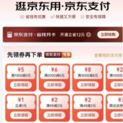 限部分用户：京东 支付优惠 1元无门槛支付券
