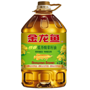 金龙鱼特香低芥酸菜籽油5l大桶装非转基因食用油物理压榨家用粮油批发