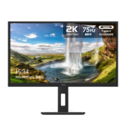AOC 电脑显示器 31.5英寸 2K高清10Bit色彩 IPS技术微边框 Type-C接口 65W反充笔记本 双向旋转升降 Q32P2C