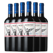 MONTES蒙特斯经典梅洛红酒智利原瓶进口干红葡萄酒750ml*6中秋节送礼物