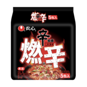 农心（NONGSHIM）方便面 辛拉面 韩式拉面袋面 方便食品 熬夜加班宿舍充饥夜宵速食 燃辛5连包