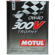 摩特（Motul）酯类全合成机油 300V TROPHY 0W-40 SN 2L/桶 欧洲进口