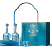 西凤酒 52度酒海窖龄 凤香型白酒 高端送礼 富贵版礼盒 500ml*2瓶