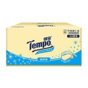 Tempo 得宝 卷纸 天然无香 柔韧可冲散 有芯卷筒纸巾 厕纸手纸卫生纸 4层加厚 135g 24卷 整箱