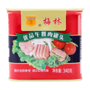 梅林（MALING） 美味午餐肉罐头 开盖即食 螺蛳粉火锅搭档 方便速食 优品午餐肉340g*1罐