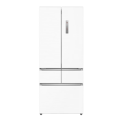 美的（Midea）60cm薄系列424升法式五门多门超薄嵌入大容量家用智能电冰箱无霜一级变频BCD-424WFPZM(E)白色