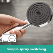 Hansgrohe 汉斯格雅 Pulsify Select S 沛适飞系列 3速节水型手持花洒套装（带1.25m软管+支架）直邮含税到手375.79元