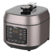 美的（Midea） 电压力锅 少盐好汤 家用双胆加厚钢胆智能高压锅 5L大容量多功能电饭煲 升级0涂层钢胆（4-10人）