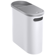 家杰优品 家用夹缝按压垃圾桶10L 家用有带盖厨房客厅卫生间通用筒纸篓