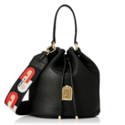 FURLA 芙拉 SLEEK 女士小号牛皮水桶包 W64000