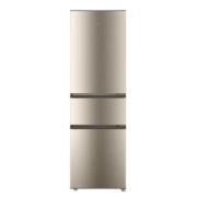 海尔（Haier）冰箱小型双门家用迷你小冰箱超薄风冷无霜家电节能电冰箱黑金净化独立中门租房以旧换新直冷三门 【直冷三门】218升007软冷冻黑金净化