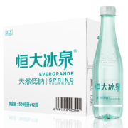 概率券、PLUS会员：恒大冰泉 长白山饮用天然低钠弱碱性矿泉水 500ml*12瓶*4件