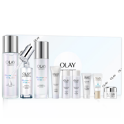 学生专属：玉兰油（OLAY）小白瓶美白水乳9件套装(乳液+爽肤水精华)+赠品