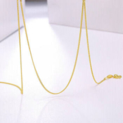 14日0点：周六福 足金999简约侧身链 约3.9g 45cm