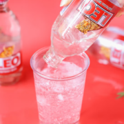 清爽不怕胖！LEO 力欧泰国原装进口气泡苏打水玻璃瓶装325ml*24瓶