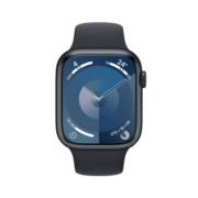 Apple Watch Series 9 智能手表GPS款45毫米午夜色铝金属表壳 午夜色运动型表带S/M 健康电话手表MR993CH/A
