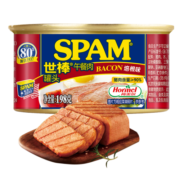 世棒（SPAM）午餐肉罐头培根口味198g 开罐即食 早餐火锅烧烤麻辣香锅食材