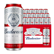 京东百亿补贴：百威（Budweiser）经典高端啤酒450ml*18听 整箱