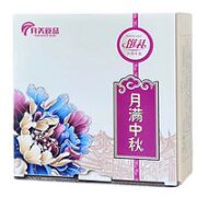 月美食品 纯白莲蓉豆沙月饼礼盒装 340g