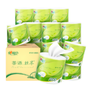 PLUS会员：心相印卷纸 茶语4层200g27卷 *3件 赠1号店年卡