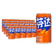 可口可乐（Coca-Cola）芬达 Fanta Mini 橙味汽水 迷你摩登罐 含汽饮料 200ml*24 整箱装
