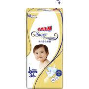 大王（GOO.N） 光羽尿不湿宝宝尿布轻薄透气小短裤 纸尿裤L36片(9-14kg)