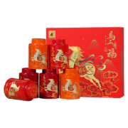 京东百亿补贴:八马茶业 （金骏眉红茶+大红袍岩茶+安溪铁观音） 三大茗茶组合 礼盒装248g