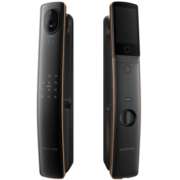 鹿客（LOOCK）S50MPro琥珀金可视猫眼室内大屏指静脉智能锁指纹锁支持APP联动